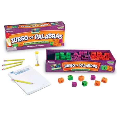Learning Resources Juego de Palabras Spanish Reading Rods Word Game 7241